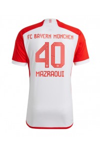 Fotbalové Dres Bayern Munich Noussair Mazraoui #40 Domácí Oblečení 2023-24 Krátký Rukáv